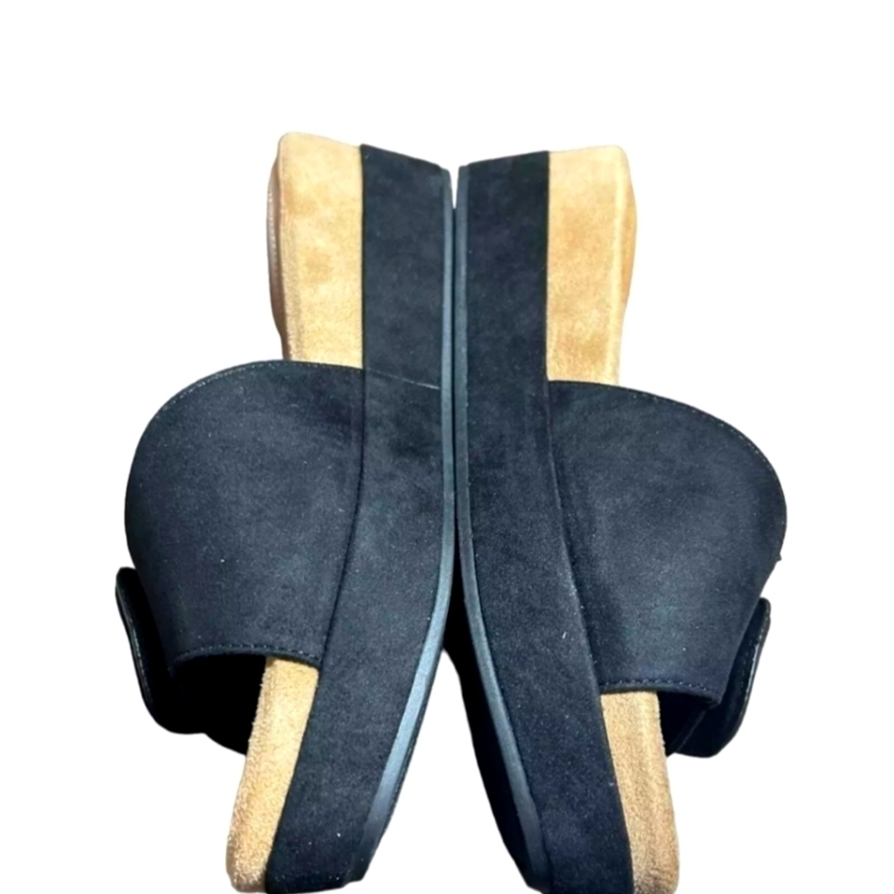 Giani Bernini Ashllyn Memory Foam Wedge Sandals Slip On Buckle Strap Size 8 M - Picture 2 of 6